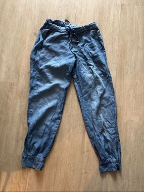 Splendid Blue Women's Drawstring Soft Denim Jogger Pants